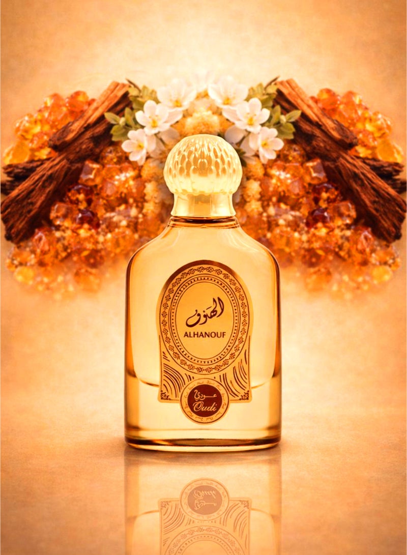 OUDI Oud Perfume for Women Oudi Alhanouf Eau De Parfum 80 ml | Luxury Women Perfume with Amber, Warm Spicy & Woody Accords | Long Lasting Oud Fragrance for Women - Image 4
